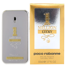 Load image into Gallery viewer,  1 Million Lucky for Men by Paco Rabanne Eau de Toilette Spray 1.7
