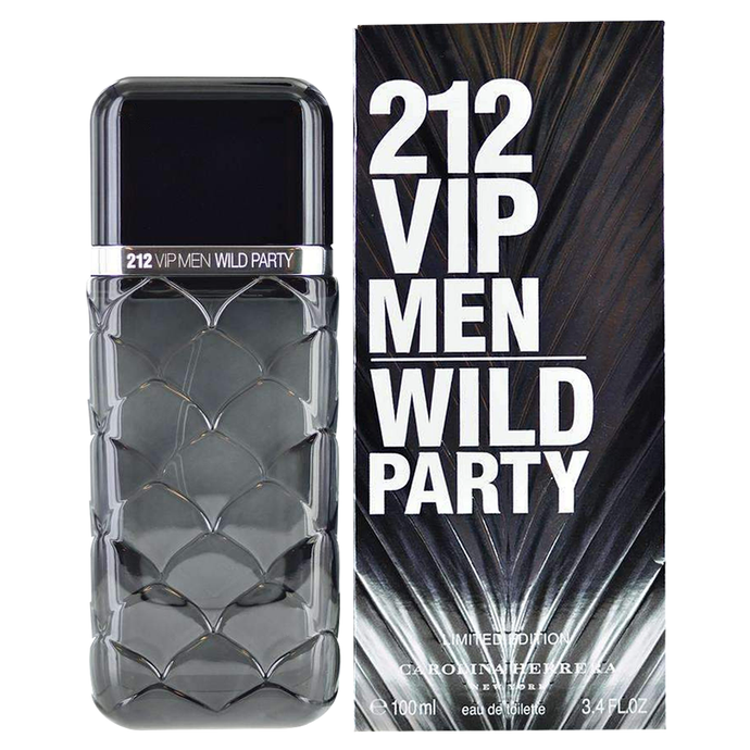 212 VIP Wild Party  For Men By Carolina Herrera  Eau De Toilette Spray 3.4 oz