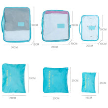 Load image into Gallery viewer, Travel Laundry Organizer Bag Set of 6 pcs (Blue)-BODY CARE-Perfume Plus Outlet
