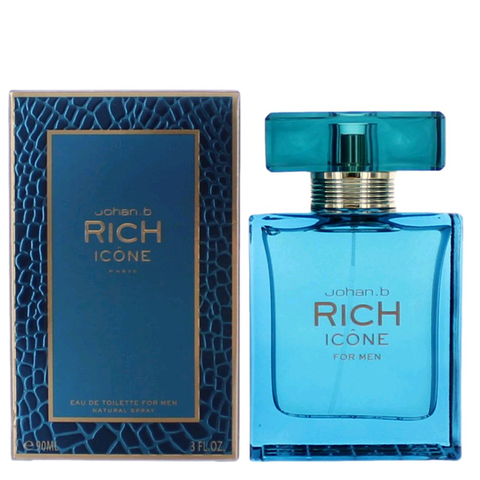 Rich Icone For Men By Johan B. Eau De Toilette Spray 3.0 oz