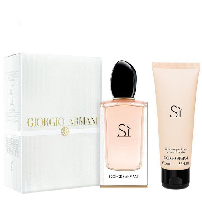 Si for Women By Giorgio Armani Eau de Parfum Spray 3.4 oz Gift Set 2 pcs