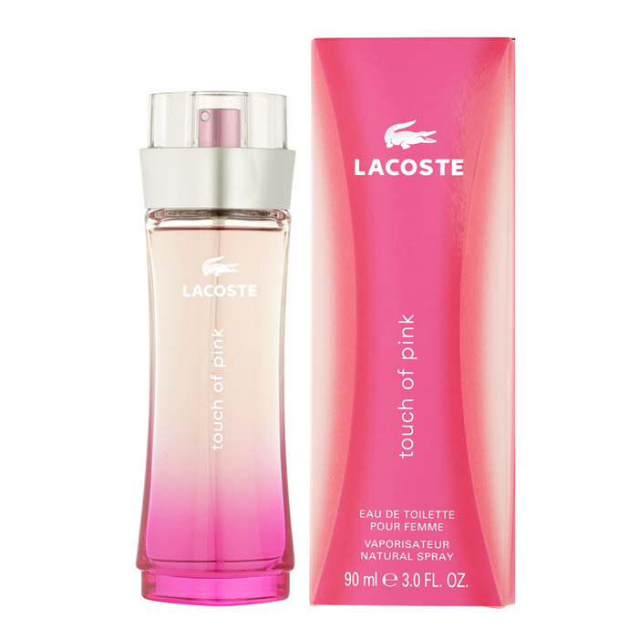 Touch of Pink for Women by Lacoste Eau De Toilette Spray 3.0 oz